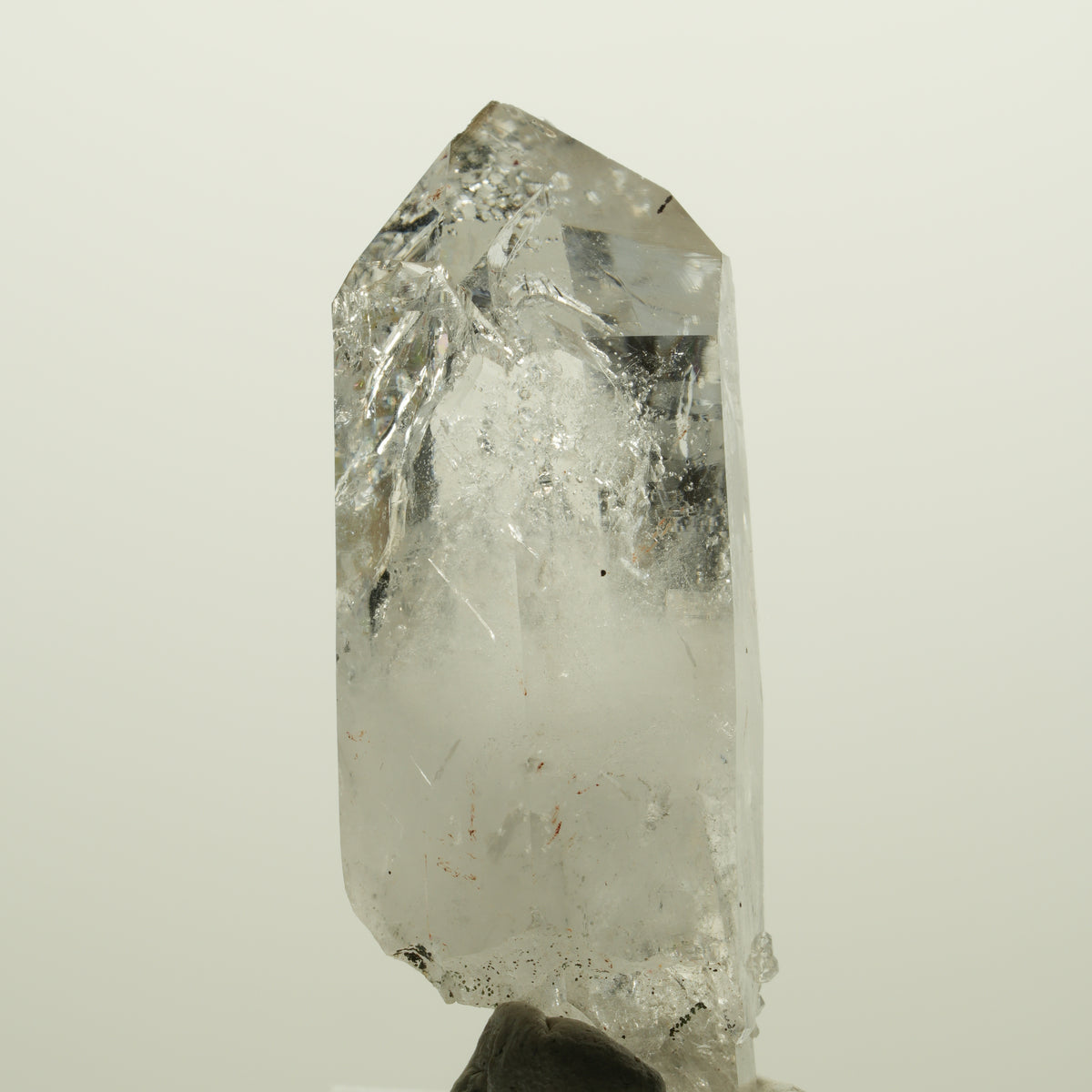 Seltene Skelett Phantom Rauchquarz mit Analcim Streep Mine, Namibia 49*19*19mm #15062