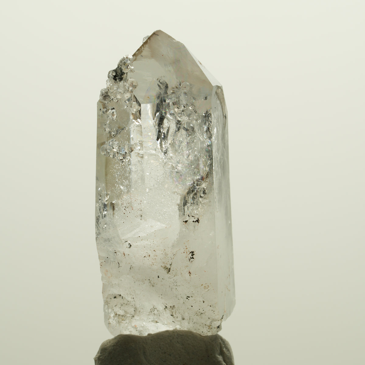 Seltene Skelett Phantom Rauchquarz mit Analcim Streep Mine, Namibia 49*19*19mm #15062