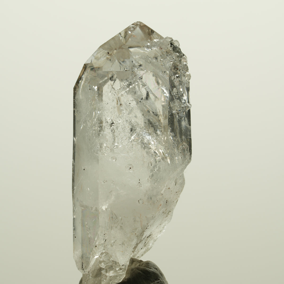 Seltene Skelett Phantom Rauchquarz mit Analcim Streep Mine, Namibia 49*19*19mm #15062