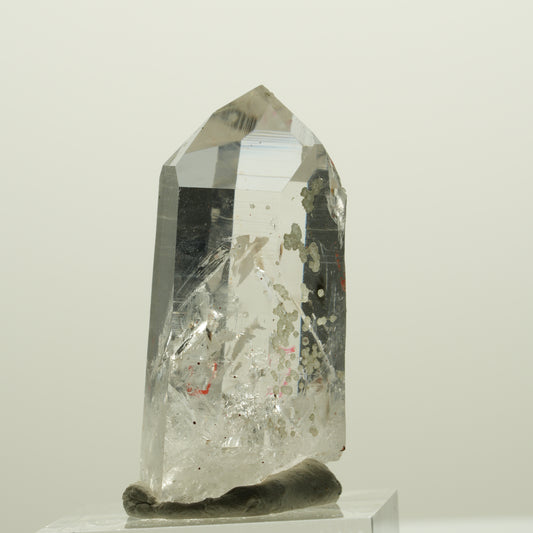 Enhydro Lemurian Phantom Rauchquarz, Analcim, Hämatit Streep Mine Namibia 39*20*15mm #15063