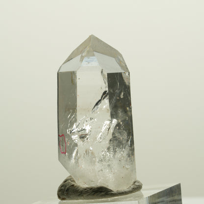 Enhydro Quartz fumé fantôme Lemurien, Analcime, Hématiite Streep Mine Namibie 39*20*15mm #15063