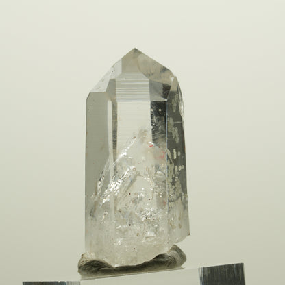 Enhydro Quartz fumé fantôme Lemurien, Analcime, Hématiite Streep Mine Namibie 39*20*15mm #15063