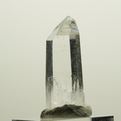 Lemurian Phantom Rauchquarz mit Analcim, Hämatit Streep Mine, Namibia 40*17*12mm #15064