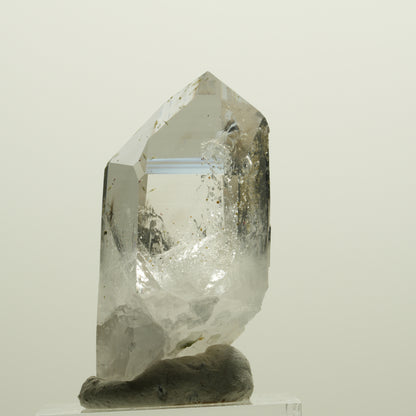 Lemurian Phantom Rauchquarz mit Analcim, Hämatit, Epidot Streep Mine, Namibia 40*20*18mm #15065