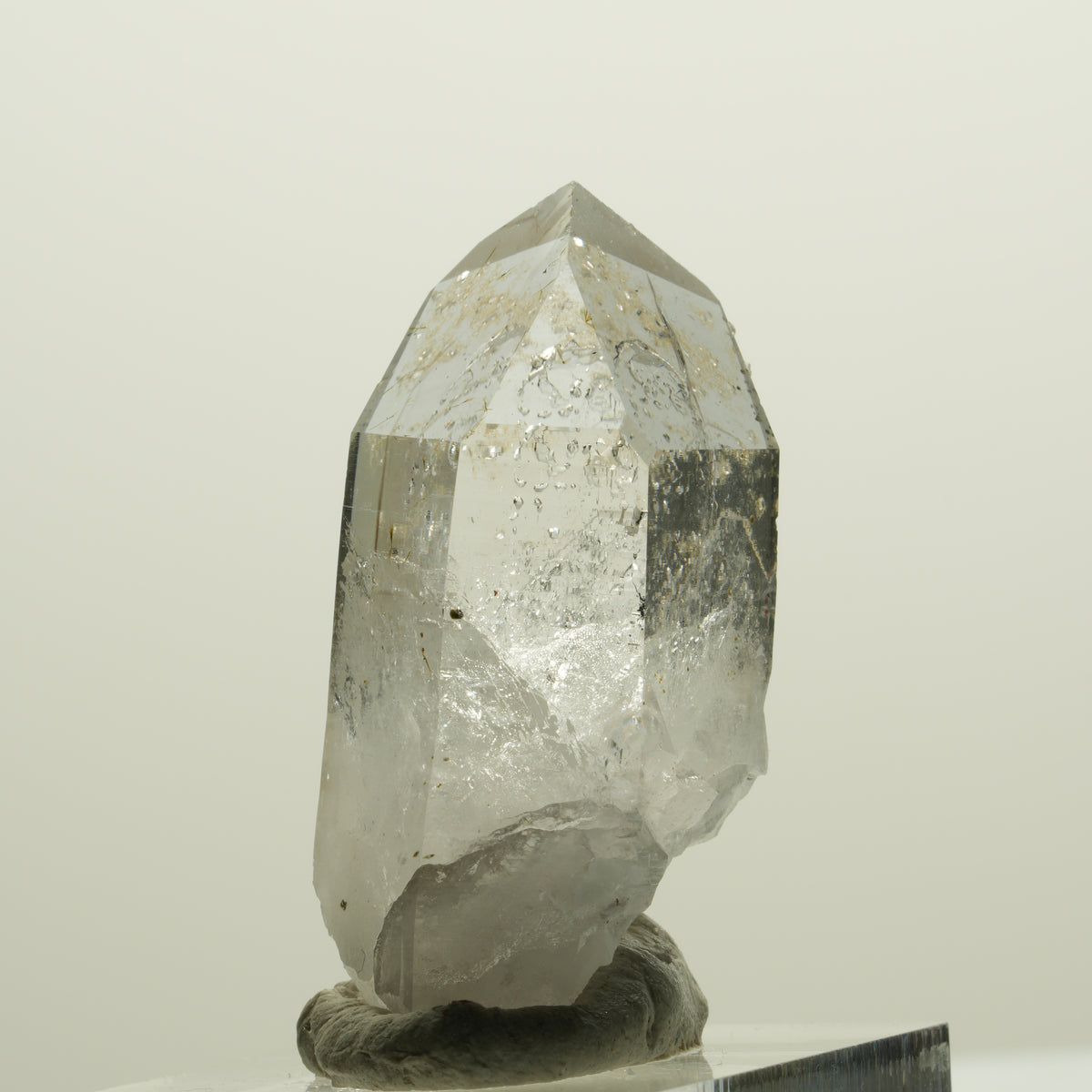Lemurian Phantom Rauchquarz mit Analcim, Hämatit, Epidot Streep Mine, Namibia 40*20*18mm #15065