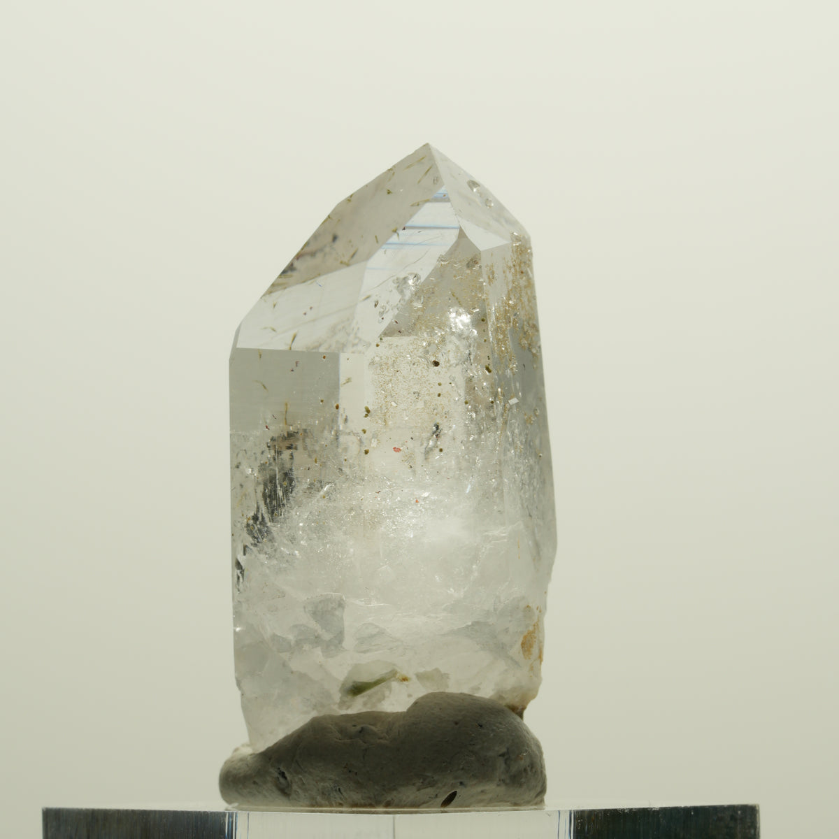 Lemurian Phantom Rauchquarz mit Analcim, Hämatit, Epidot Streep Mine, Namibia 40*20*18mm #15065