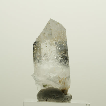 Lemurian Phantom Rauchquarz mit Analcim, Hämatit, Epidot Streep Mine, Namibia 40*20*18mm #15065