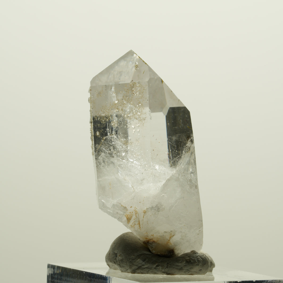 Lemurian Phantom Rauchquarz mit Analcim, Hämatit, Epidot Streep Mine, Namibia 40*20*18mm #15065