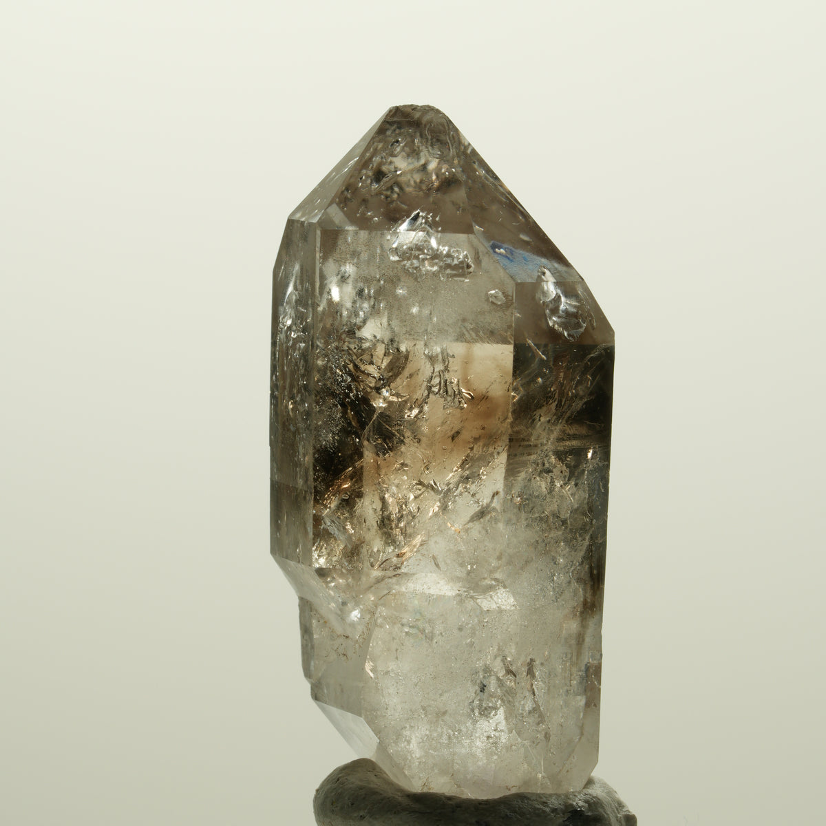 Skelett Phantom Rauchquarz Doppelender Zepter Streep Mine, Namibia 44*21*17mm #15067