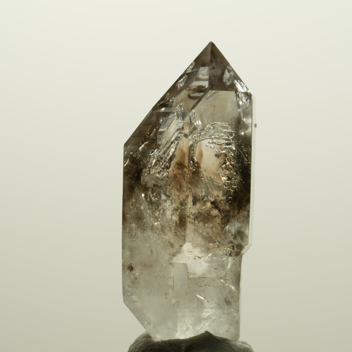 Skelett Phantom Rauchquarz Doppelender Zepter Streep Mine, Namibia 44*21*17mm #15067