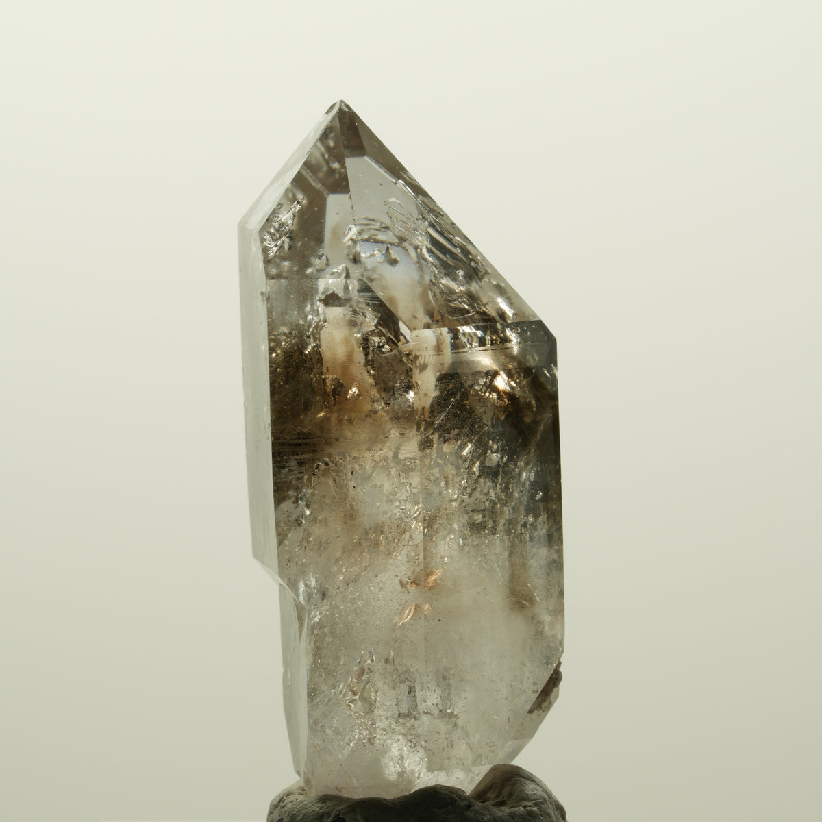 Skelett Phantom Rauchquarz Doppelender Zepter Streep Mine, Namibia 44*21*17mm #15067