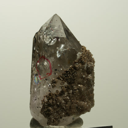 Enhydro Harlekin Phantom Rauchquarz, Analcim, Epidot Streep Mine Namibia 42*33*25mm #15068