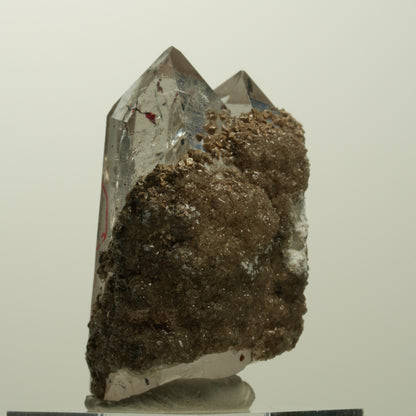Enhydro Harlekin Phantom Rauchquarz, Analcim, Epidot Streep Mine Namibia 42*33*25mm #15068
