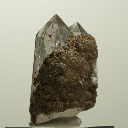 Enhydro Harlekin Phantom Rauchquarz, Analcim, Epidot Streep Mine Namibia 42*33*25mm #15068