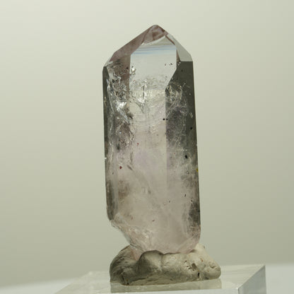 Skelett Phantom Amethyst mit Epidot, Hämatit Streep Mine, Namibia 42*15*12mm #15069