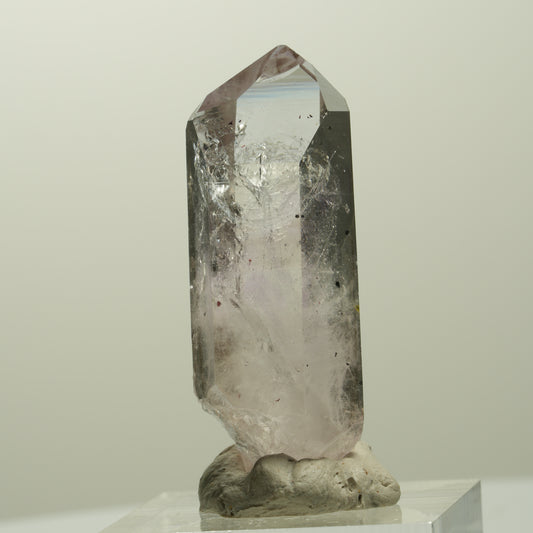 Skelett Phantom Amethyst mit Epidot, Hämatit Streep Mine, Namibia 42*15*12mm #15069