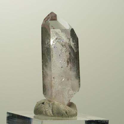 Skelett Phantom Amethyst mit Epidot, Hämatit Streep Mine, Namibia 42*15*12mm #15069