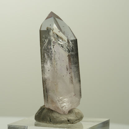 Skelett Phantom Amethyst mit Epidot, Hämatit Streep Mine, Namibia 42*15*12mm #15069
