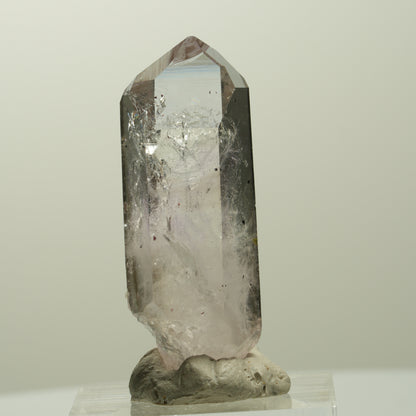 Skelett Phantom Amethyst mit Epidot, Hämatit Streep Mine, Namibia 42*15*12mm #15069