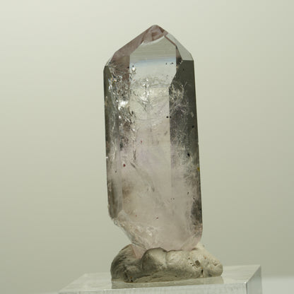 Skelett Phantom Amethyst mit Epidot, Hämatit Streep Mine, Namibia 42*15*12mm #15069