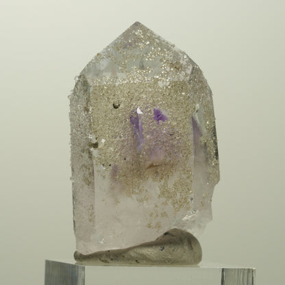 Harlekin Skelett Phantom Amethyst mit Analcim Streep Mine, Namibia 42*25*19mm #15070