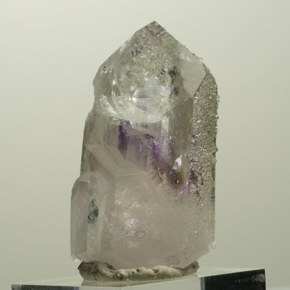 Harlekin Skelett Phantom Amethyst mit Analcim Streep Mine, Namibia 42*25*19mm #15070
