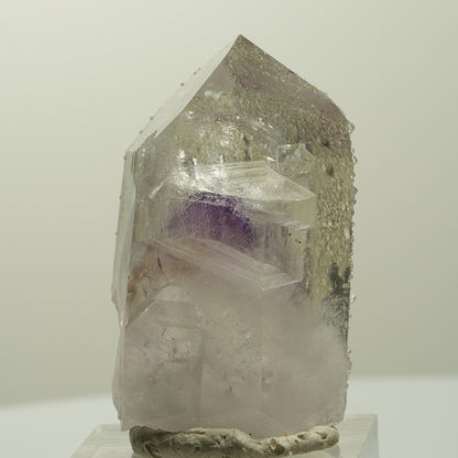 Harlekin Skelett Phantom Amethyst mit Analcim Streep Mine, Namibia 42*25*19mm #15070
