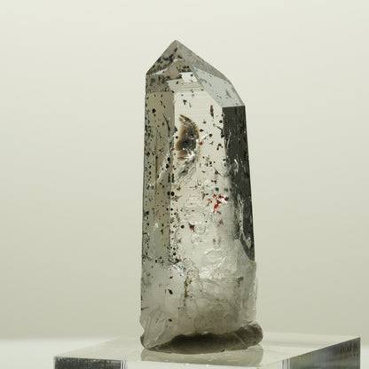 Enhydro Harlekin Lemurian Rauchquarz, 1x Blase Streep Mine, Namibia 40*16*13mm #15072