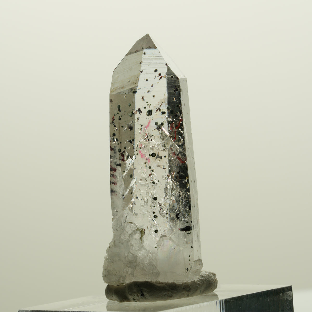 Enhydro Harlekin Lemurian Rauchquarz, 1x Blase Streep Mine, Namibia 40*16*13mm #15072