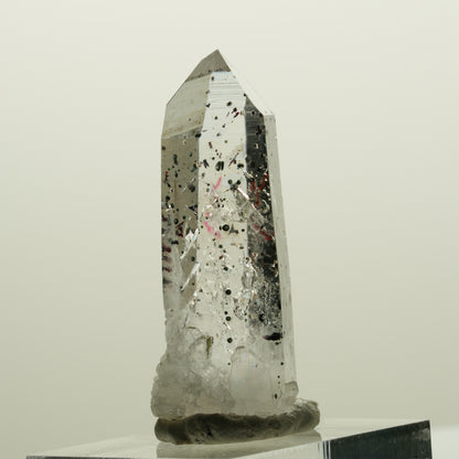 Enhydro Harlekin Lemurian Rauchquarz, 1x Blase Streep Mine, Namibia 40*16*13mm #15072