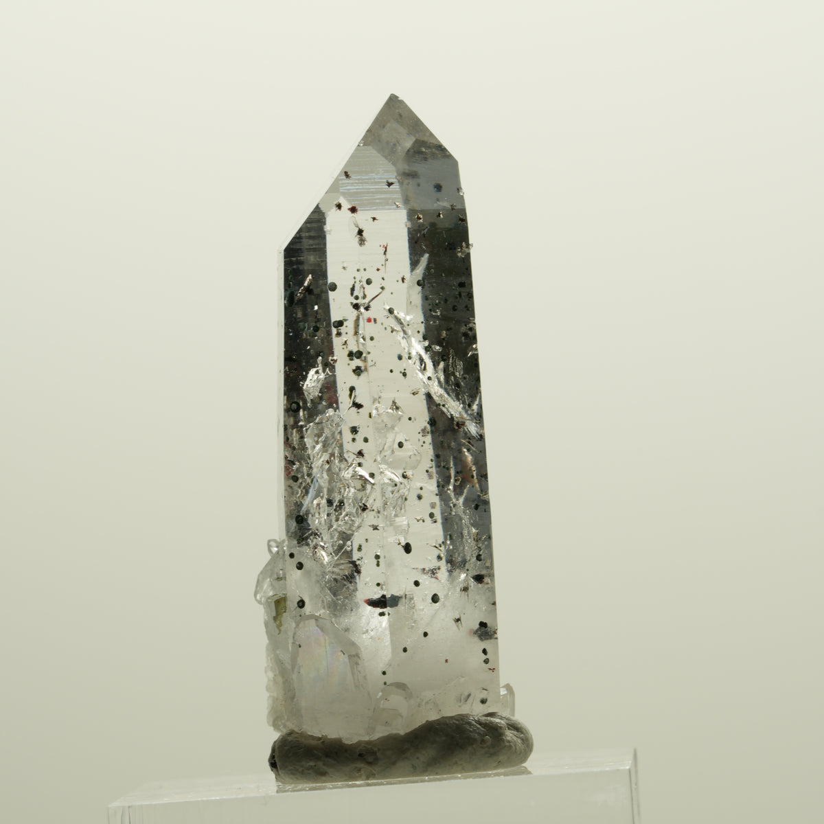 Enhydro Harlekin Lemurian Rauchquarz, 1x Blase Streep Mine, Namibia 40*16*13mm #15072