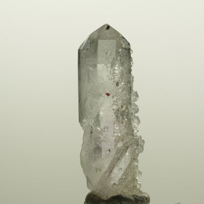 Harlekin Skelett Phantom Amethyst mit Analcim, Prehnit Streep Mine, Namibia 44*17*16mm #15073