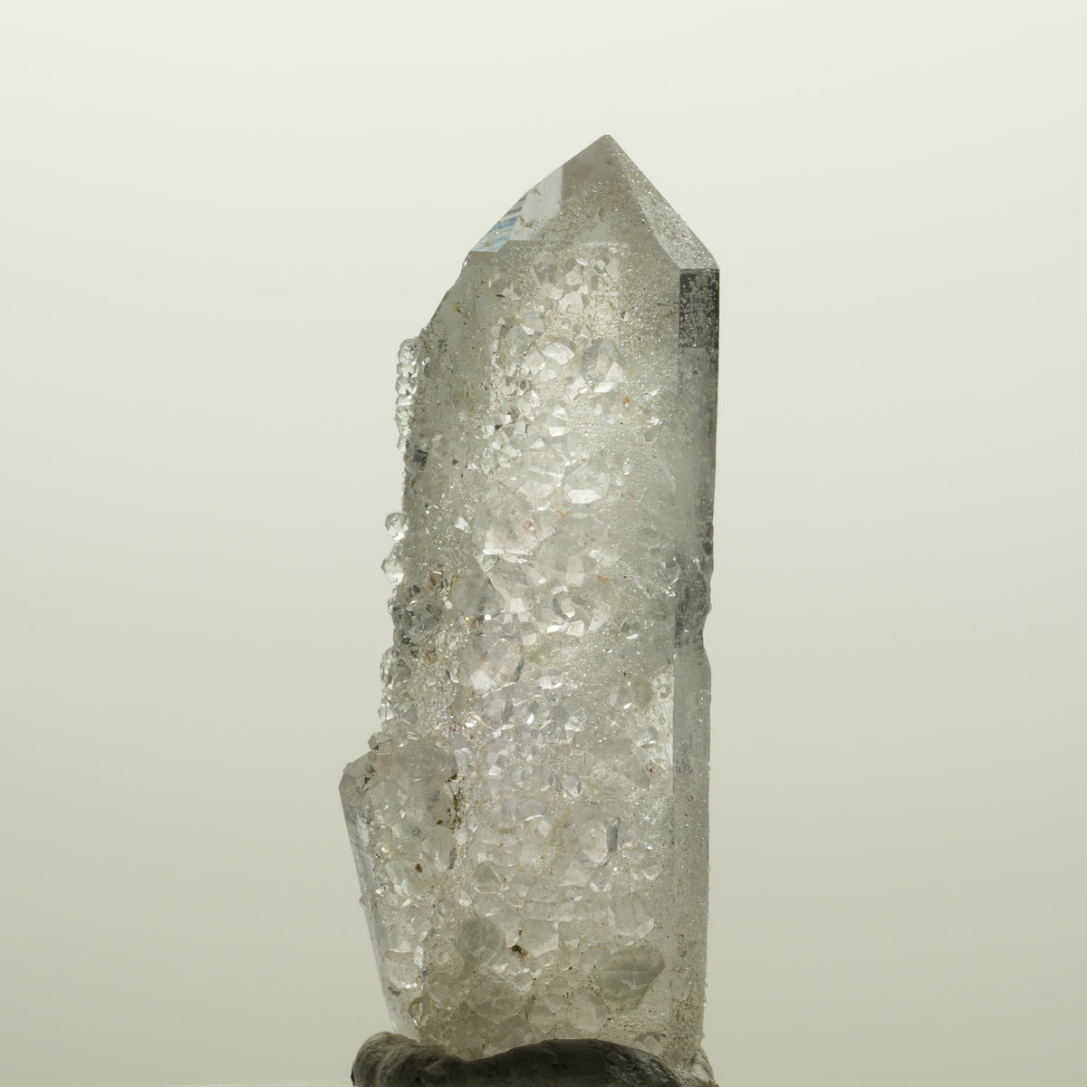 Harlekin Skelett Phantom Amethyst mit Analcim, Prehnit Streep Mine, Namibia 44*17*16mm #15073