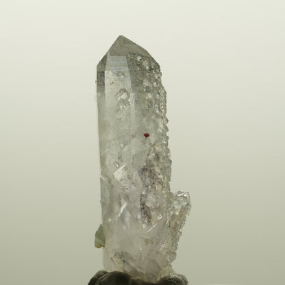Harlekin Skelett Phantom Amethyst mit Analcim, Prehnit Streep Mine, Namibia 44*17*16mm #15073