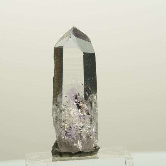 Lemurian Skelett Phantom Amethyst mit Hämatit Streep Mine, Namibia 38*14*11mm #15074