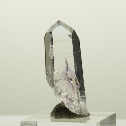 Lemurian Skelett Phantom Amethyst mit Hämatit Streep Mine, Namibia 38*14*11mm #15074