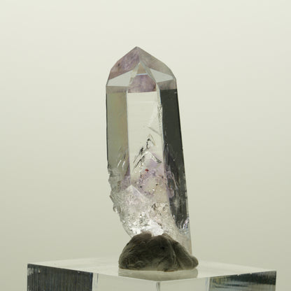 Lemurian Skelett Phantom Amethyst mit Hämatit Streep Mine, Namibia 38*14*11mm #15074