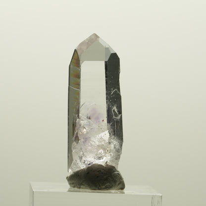 Lemurian Skelett Phantom Amethyst mit Hämatit Streep Mine, Namibia 38*14*11mm #15074
