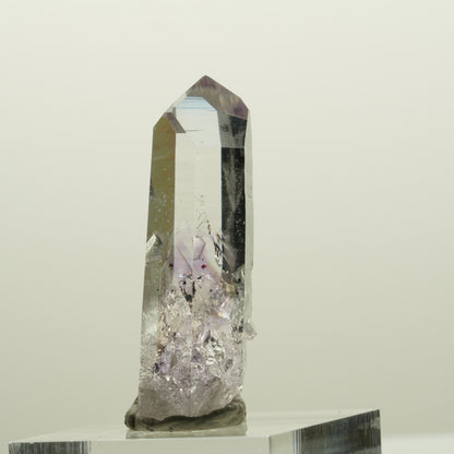 Lemurian Skelett Phantom Amethyst mit Hämatit Streep Mine, Namibia 38*14*11mm #15074