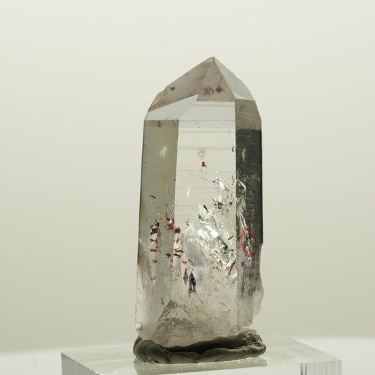 Enhydro Harlekin Lemurian Phantom Quarz, 1x Blase Streep Mine Namibia 37*22*14mm #15075