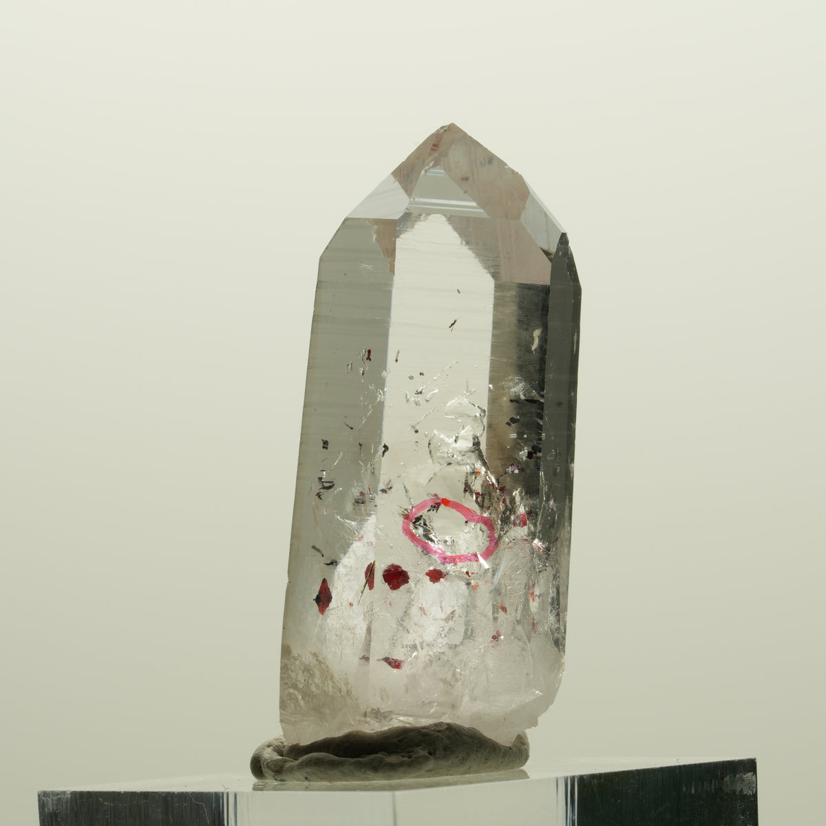 Enhydro Harlekin Lemurian Phantom Quarz, 1x Blase Streep Mine Namibia 37*22*14mm #15075