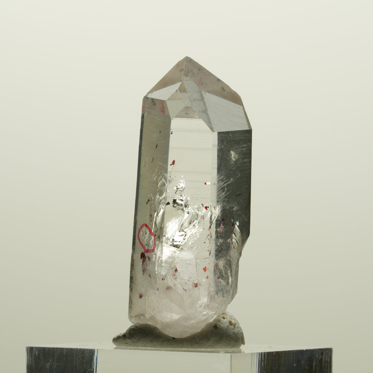 Enhydro Harlekin Lemurian Phantom Quarz, 1x Blase Streep Mine Namibia 37*22*14mm #15075