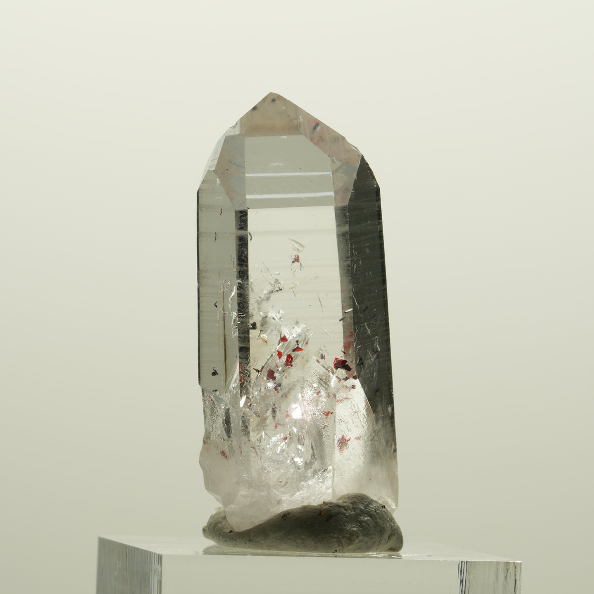 Enhydro Harlekin Lemurian Phantom Quarz, 1x Blase Streep Mine Namibia 37*22*14mm #15075