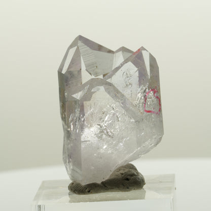 Enhydro Skelett Phantom Amethyst mit Hämatit, 1x Blase Streep Mine, Namibia 34*23*19mm #15077