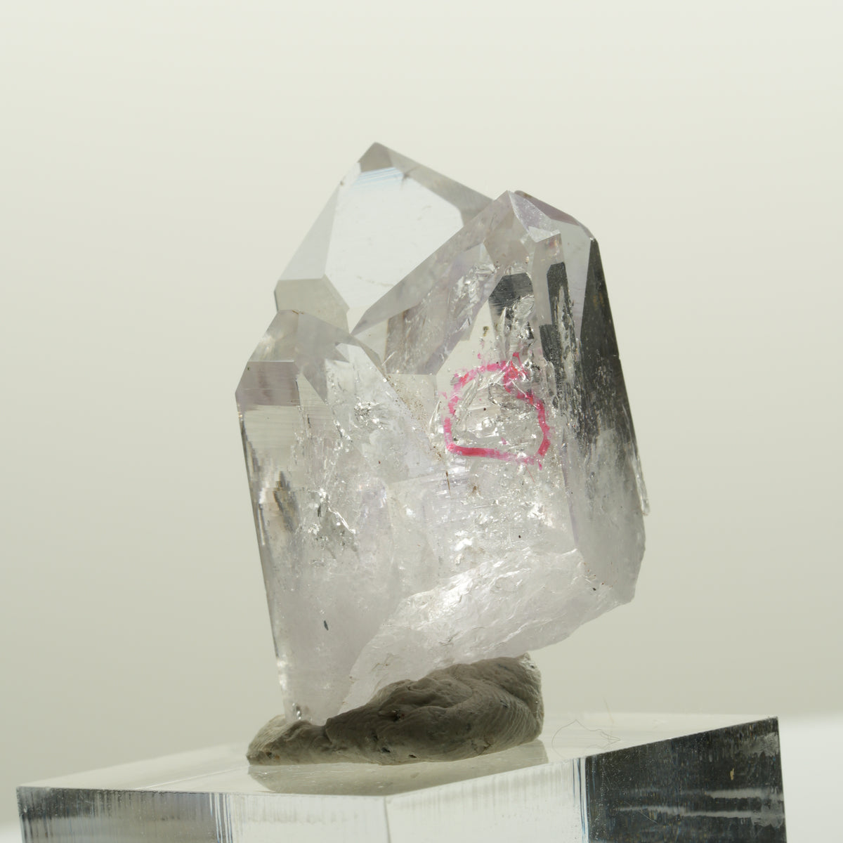 Enhydro Skelett Phantom Amethyst mit Hämatit, 1x Blase Streep Mine, Namibia 34*23*19mm #15077