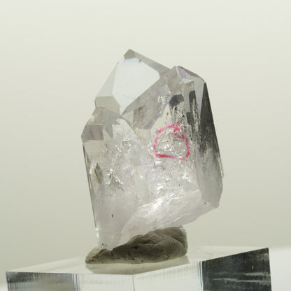Enhydro Skelett Phantom Amethyst mit Hämatit, 1x Blase Streep Mine, Namibia 34*23*19mm #15077