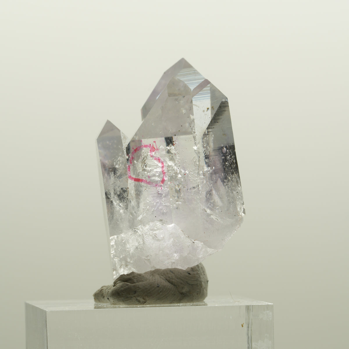 Enhydro Skelett Phantom Amethyst mit Hämatit, 1x Blase Streep Mine, Namibia 34*23*19mm #15077