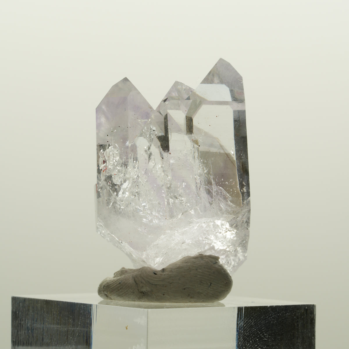 Enhydro Skelett Phantom Amethyst mit Hämatit, 1x Blase Streep Mine, Namibia 34*23*19mm #15077