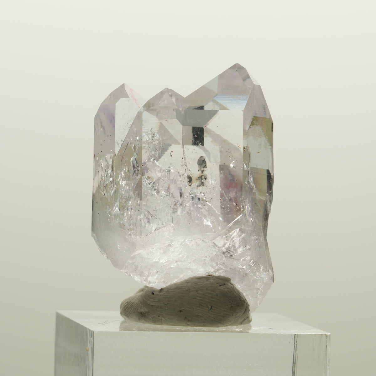 Enhydro Skelett Phantom Amethyst mit Hämatit, 1x Blase Streep Mine, Namibia 34*23*19mm #15077
