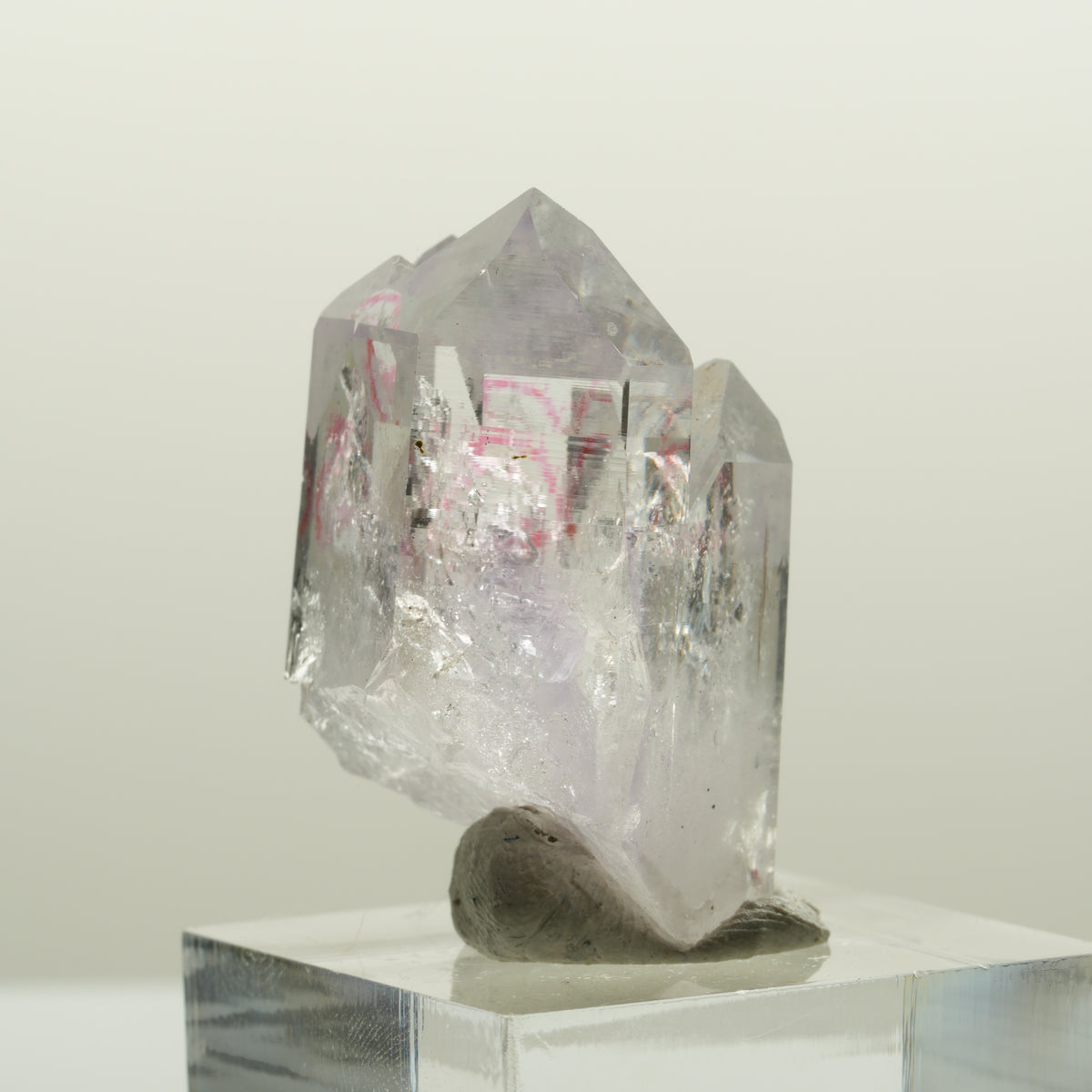 Enhydro Skelett Phantom Amethyst mit Hämatit, 1x Blase Streep Mine, Namibia 34*23*19mm #15077